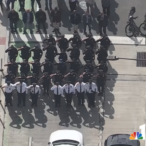 Procession for Police Officer Shane Seiber